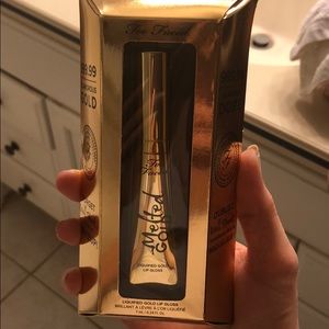 Too Faced melted gold lip gloss